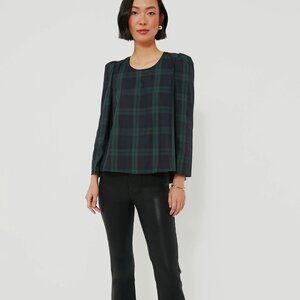 NWT Pomander Place Black Watch Bedford Top